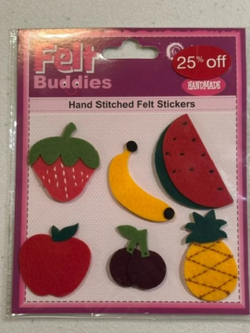 NEW Felt Buddies Hand Stitched Felt Stickers 